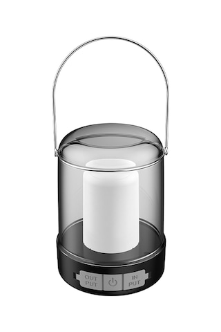 Jeehugo Siyah Kamp Feneri, Usb Şarjlı, 2400mah Powerbank, 3 Işık Modu Beyaz/ıslak/çıkırık , Ipx4 Su Geçirmez, 2-15 Saat Kullanim Süresi Siyah