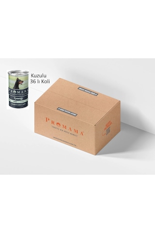 Promama Cynergy Kuzu Etli Yaş Konserve Yetişkin Köpek Maması 400 Gr 36'lı Koli