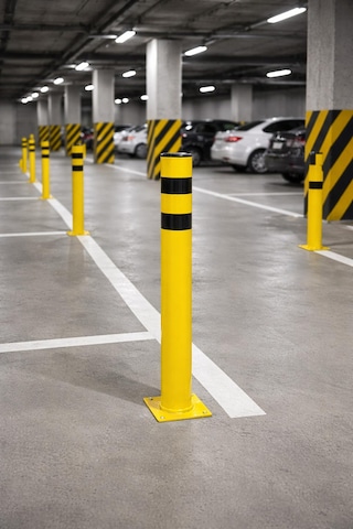 76 Lık Metal Otopark Demir Duba Delinatör Sabit Park Bariyeri Park Engel Demiri 75cm
