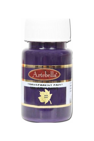 Artebella Transparan Cam Vitray Boyası 880850 Mor 50 ML Mor