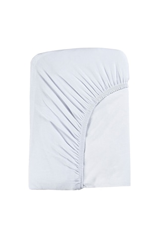 Tinylamb Lastikli Bebek Çarşafı 60x120 CM - 2 Adet Organik Beyaz Renk