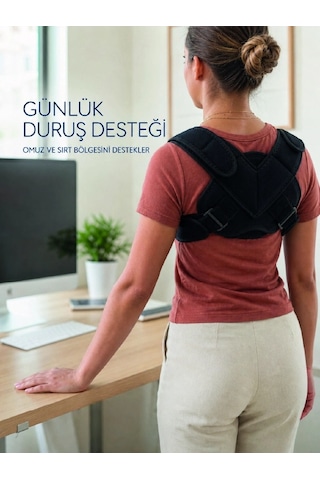 Klavikula Korsesi Ayarlanabilir Köprücük Kemiği Omuz Ve Sırt Destek Bandajı