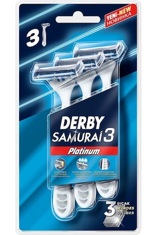 Derby Samurai 3 Platinum 3'lü Blister X 3 Adet