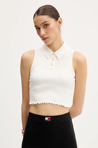 Tjw Crp Gmd Rıb Sl Polo Polo Tişört Ekru