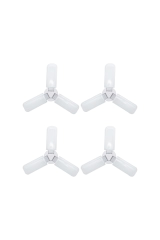 Symbee 4'lü 30w Değişken Şekil Led Lambası, 3000lm 6500k Beyaz Işık, E27/e26 Tutucu, Garaj-atölye-iç/çevre Kullanıma Uygun