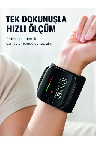 Bilekten Dijital Tansiyon Ölçer Şarjlı Geniş Ekran Kolay Okunabilir Gösterge Mh-hs9417-4531