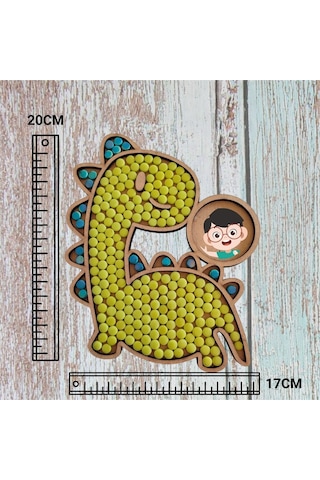 Cam Mozaik Sanat Seti Kendin Yap Dıy Mozaik Dinozor Tablo Çocuk Etkinlik Hobi Ve Sanat Seti
