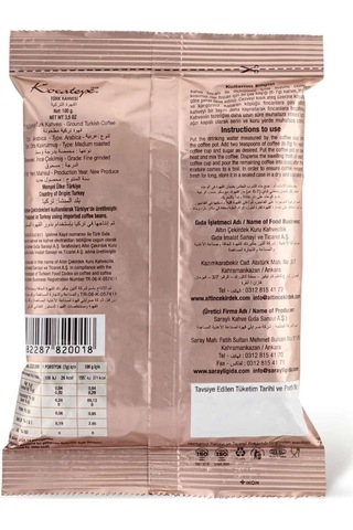 Kocatepe Türk Kahvesi 100 Gr Öğütülmüş