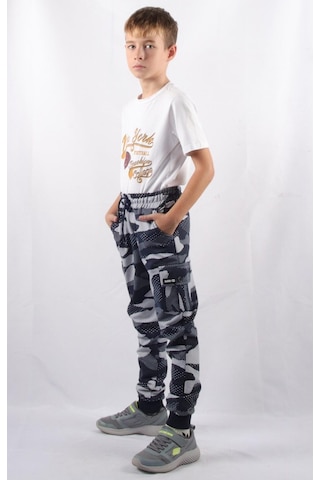 Alexandergardi C21-72100 Kargo Cepli Kamuflaj Erkek Çocuk Jogger Pantolon