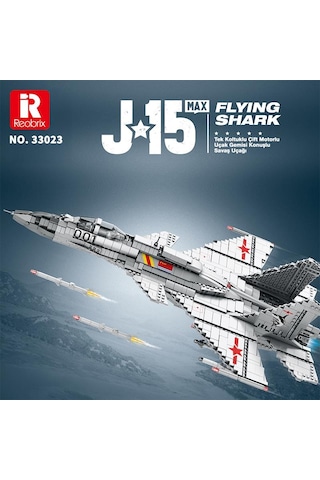 Reobrix 33023 Shenyang J-15 Jet Uçak Yaratıcı Yapı Blok Seti Building Block J-15 Flying Shark -1999parça