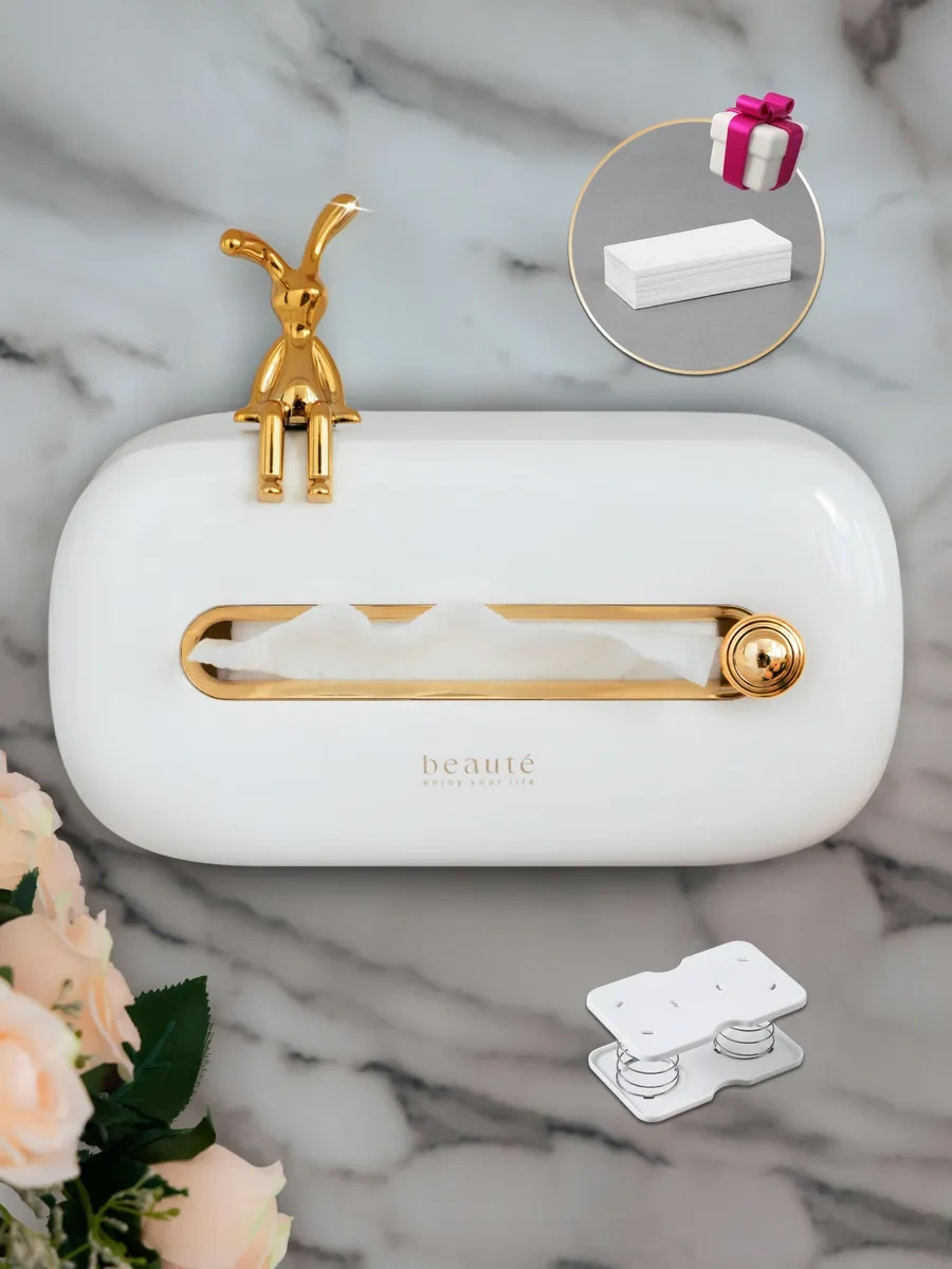 Topast Masaüstü Dekoratif Peçetelik 229684469 Beyaz