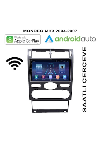 For-x Ford Mondeo 2004-2007-9''android Gerçek 2+32 Gb / 4 Çekirdek 1.6ghz / Wıfı 5.0ghz / Bt 5.4-kablosuz Carplay-ahd Hd Geri Görüş Kamera 9"