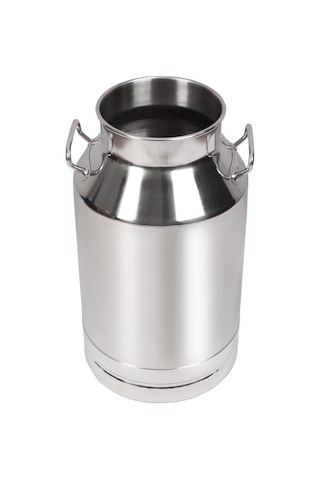 Melasty Süt Sağma Makinesi Paslanmaz Süt Güğümü 50 Litre İki Kulplu Kapaksız Ø208 Mm Geniş Ağız -1715