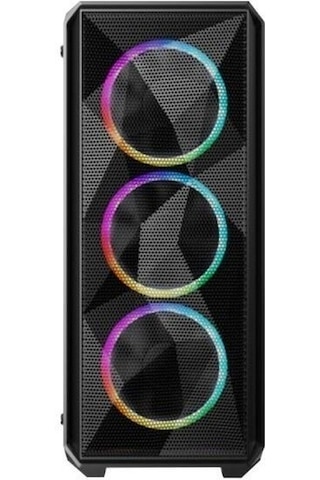 Vento VG10F 650W 80+ Temperli Cam ATX Oyuncu Bilgisayar Kasası Siyah