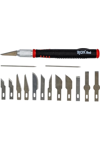 ROX Wood Hobi Kretaur Bıçağı Seti 15 Parça (153ROX0180)