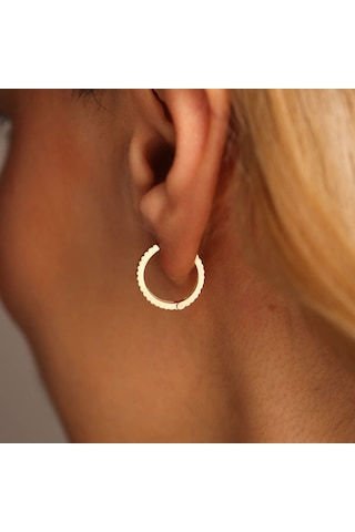 Sembol Gold Altın Halka Küpe 1.5 CM