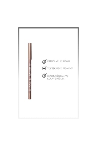 Note Cosmetique Silk Tattoo Liner Suya Dayanıklı İpeksi Jel Göz Kalemi 03 Antique Bronze
