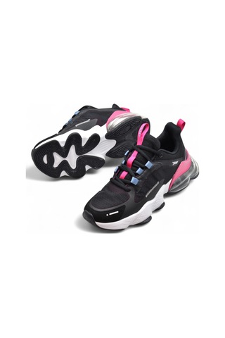 30906 Rahat Ortopedik Taban Günlük Unisex Spor Ayakkabı Balon Taban Siyah