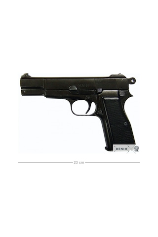 Denix Dekoratif Replika Hp / Gp35 Tabanca, Belçika 1935