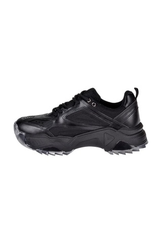 Pullman Kadın Spor Ayakkabı Sneaker Sms-65118 Siyah-siyah Siyah