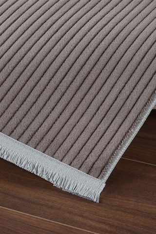 Tropikal Home Konforlu Şık Dekoratif Kaymaz Tabanlı , Yıkanabilir Ve Leke Tutmaz Dört Mevsim Yolluk Antrasit