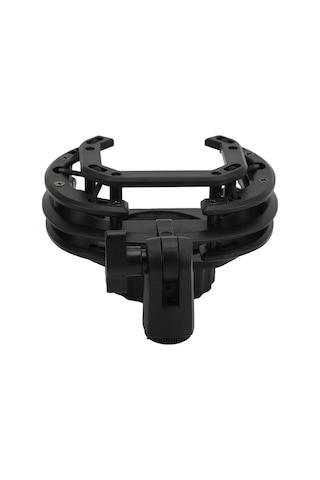 Yaleker Plastik Kondenser Mikrofon Sarsıntı Emici Tutucu, Ayarı İç Çap 20.5-25.5mm , 5/8" & 3/8" Uç Parça, Sprey Ped, Stüdyo/ Sahne Uyumlu