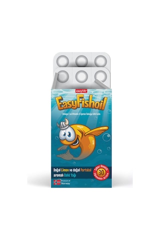 Easy Fishoil Doğal Portakal ve Limon Aromalı