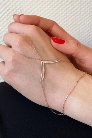 Argentum Concept 925 Ayar Gümüş Rose V Şahmeran - 45097701 Pembe