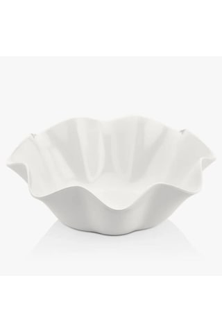 Külsan Gastrobutik Dalgalı Kase Beyaz