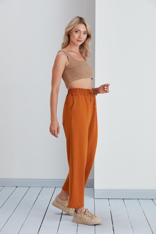 Basic Model Bol Paça 2 İplik Eşofman Altı Camel-camel Camel