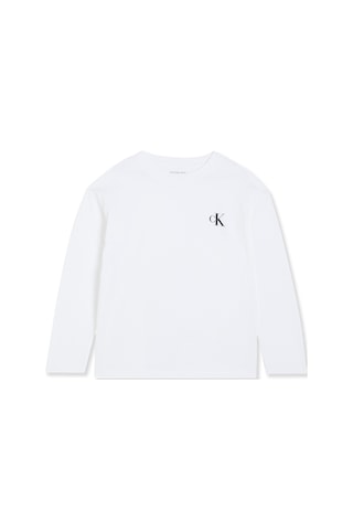 Panço Calvin Klein Erkek Çocuk Siyah Beyaz Uzun Kollu Tişört 2621bk17005