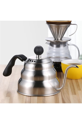 Weather Forecast CİN372 Barista Filtre Kahve Demleme İbriği Drip Kettle 1.2 L Gri