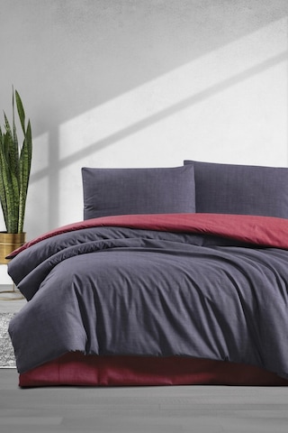 Elart Simple Nevresim Takımı Çift Kişilik 200x220 Cm Bordo Bordo