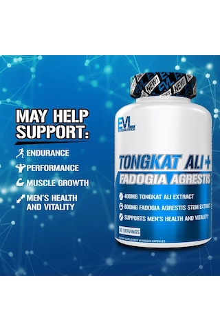 Evlution Evl Tongkat Ali + Fadogia Agrestis 400 Mg 60 Capsül