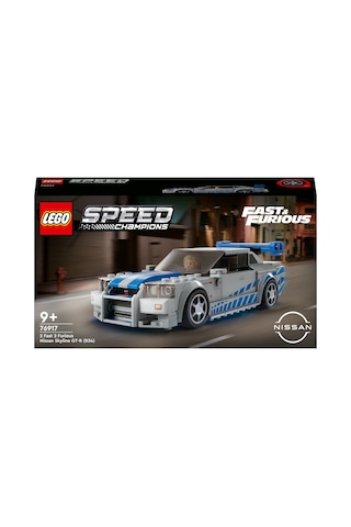 Speed Champions Daha Hızlı Daha Öfkeli Nissan Skyline Gt-r R34 76917 - 9+ Çocuklar İçin Oyuncak Yapım Seti 319 P