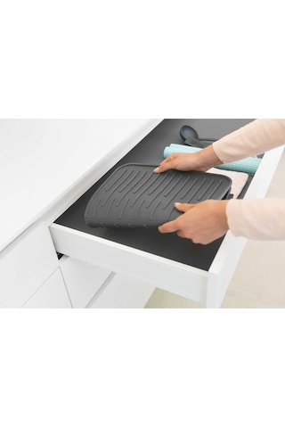 Brabantia Dark Grey Silikon Bulaşık Kurutma Matı Siyah