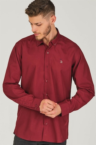 G725 DEWBERRY ERKEK GÖMLEK-KOYU BORDO Koyu Bordo