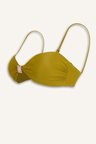 Defacto Lilyrose X Defacto Regular Fıt Bikini Üstü H8858ax26hskh229 Haki-kh229