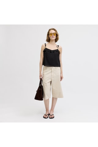 Jack & Jones Kadin V Yaka Kolsuz Üst - Lana - 12294603 Siyah