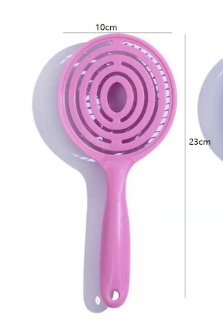 3d Profesyonel Açma Tarama Saç Fırçası Pembe Oval Saç Tarağı