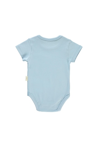 Civil Baby Bebek Organik Çıtçıtlı Badi 0-18 Ay Mavi 14330R022SS1-1 Mavi