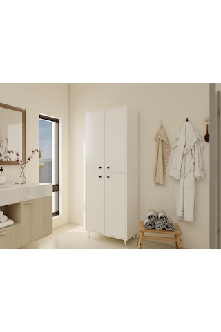 Vadi Çok Amaçlı Beyaz Renk Dolap Beyaz - Beyaz