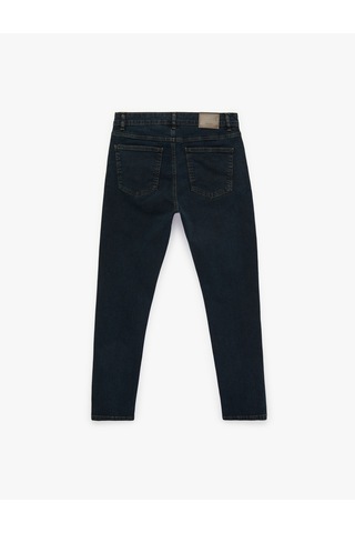Koton Pamuklu Normal Bel Slim Fit Jean Pantolon - Brad Jean Petrol 7wam40195nd