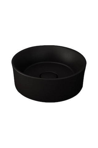 Bocchi Vessel Yuvarlak Çanak Lavabo 38 CM Mat Siyah 1174-004-0125