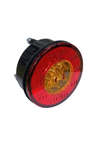 12v Sinyal Lambası Reflektörlü Sarı 6 Ledli Yuvarlak 98 Mm