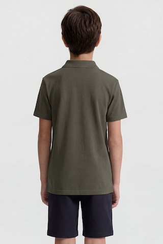 Tommy Life Haki Polo Yaka Standart Fit Basic Unisex T-shirt - 11330