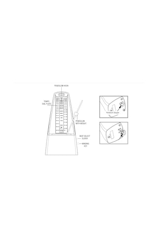 Cherub Wsm-305wh Mekanik Metronom Beyaz