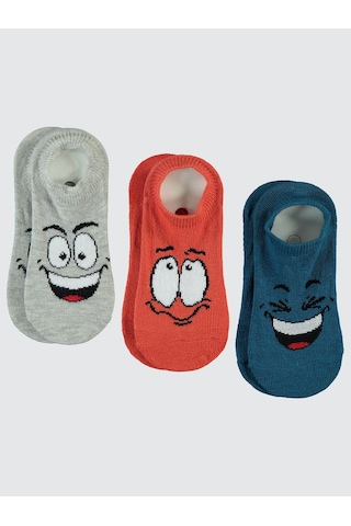 Civil Boys Erkek Çocuk 3'lü Babet Çorap 2-12 Yaş Gri Gri