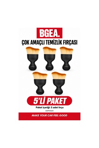 Bgea 5'li Çok Amaçlı Premıum Fırça- Multi Functional Brush