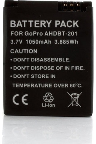 Cbtx 1050mah Gopro Kahraman Uyumlu Şarj Edilebilir Pil3 Kamera Ahdbt-301